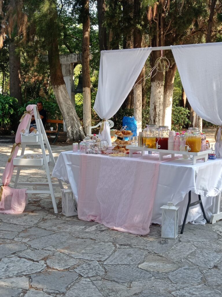 Δεξίωση βάπτισης με candy bar